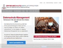Tablet Screenshot of datenschutzbeauftragter.co.at